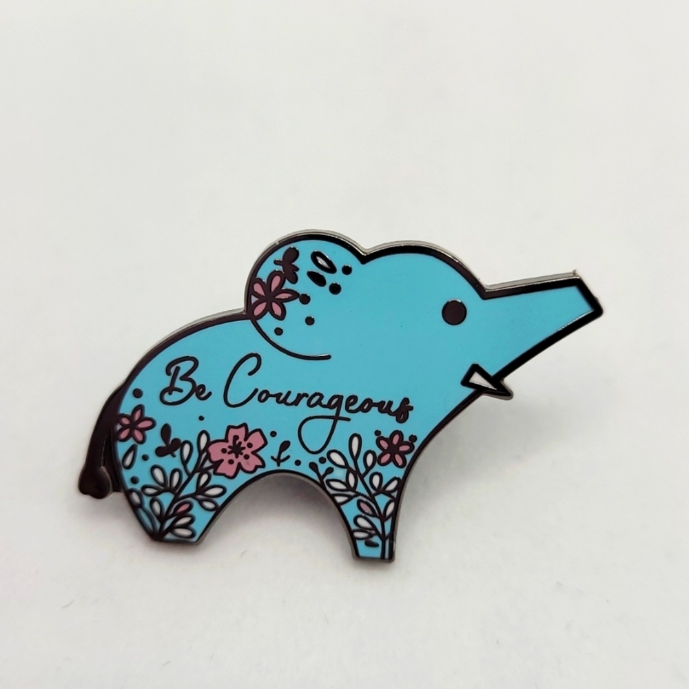 Pin: Elephant, Be Courageous